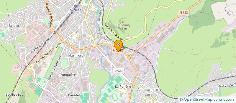 localisation de l'entreprise SCI P.G.E.P à AURILLAC