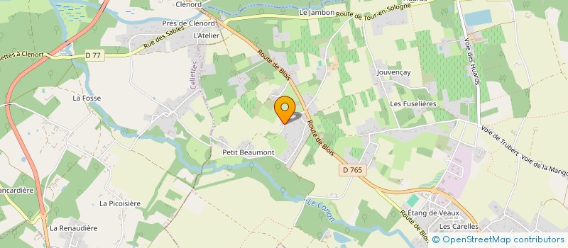 localisation de l'entreprise SCI P.G.P  COUR-CHEVERNY