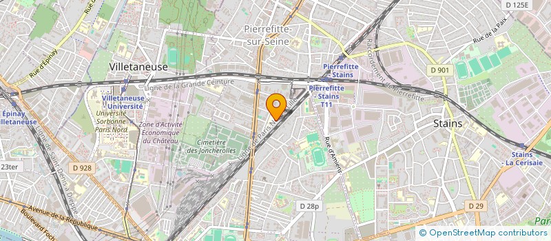 localisation de l'entreprise SCI P. GEYTER à PIERREFITTE-SUR-SEINE