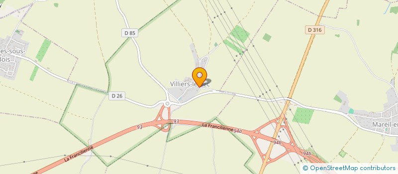 localisation de l'entreprise SCI P.H.A. à VILLIERS-LE-SEC