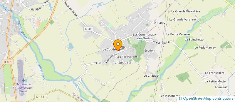 localisation de l'entreprise SCI P.H.L  CHATELLERAULT