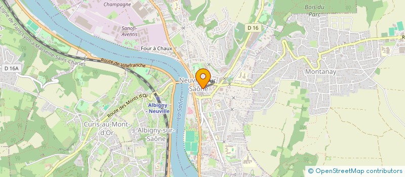 localisation de l'entreprise SCI P.H.L  NEUVILLE-SUR-SAONE