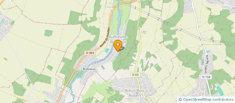 localisation de l'entreprise SCI P.H.P LOISIRS  AUFFREVILLE-BRASSEUIL