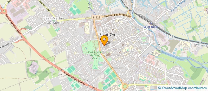 localisation de l'entreprise SCI P H S A  SAINT-OMER