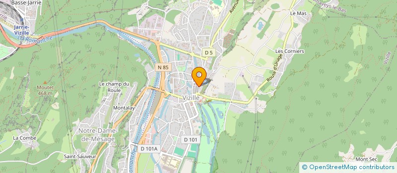 localisation de l'entreprise SCI P.I.B.H.  VIZILLE