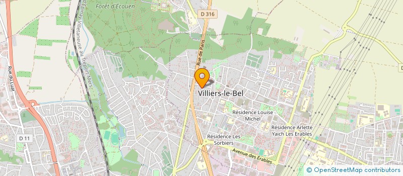 localisation de l'entreprise SCI P.I.L  VILLIERS-LE-BEL