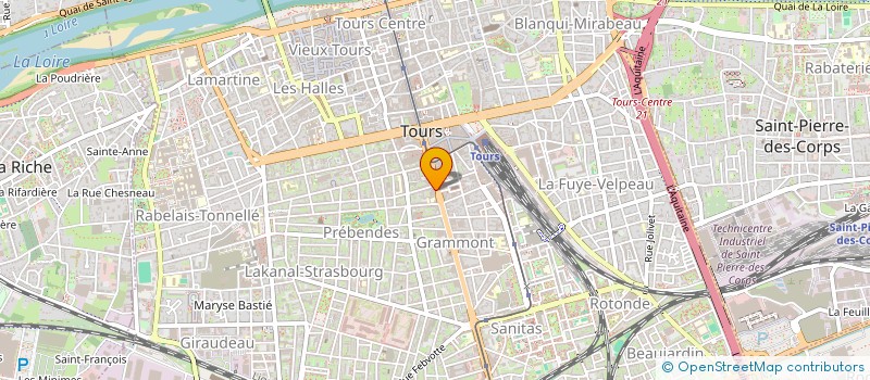 localisation de l'entreprise SCI P.J. 1  TOURS
