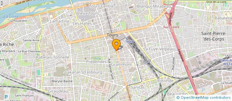 localisation de l'entreprise SCI P.J.3  TOURS