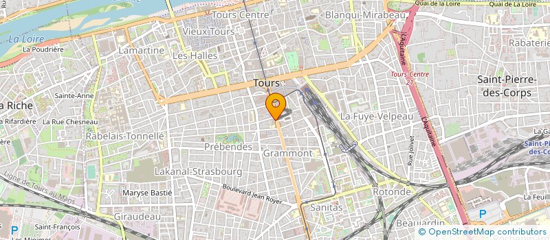 localisation de l'entreprise SCI P.J.4.  TOURS