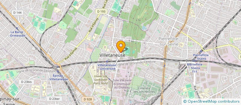 localisation de l'entreprise SCI P.J.A.A  VILLETANEUSE