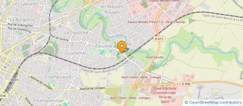 localisation de l'entreprise SCI P.J DUPONT à NIORT
