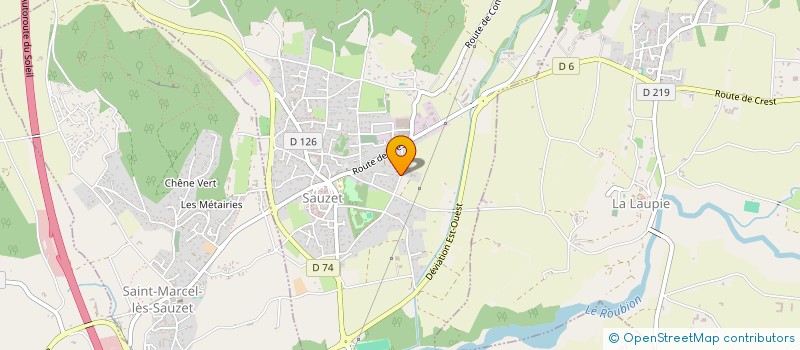 localisation de l'entreprise SCI P.J. IMMO à SAUZET