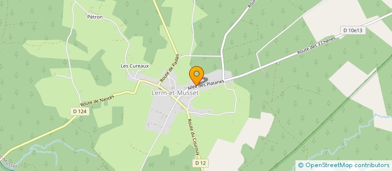 localisation de l'entreprise SCI P.J.L.  LERM-ET-MUSSET