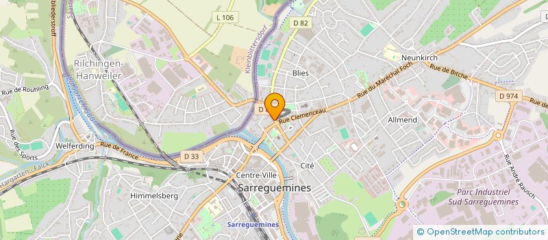 localisation de l'entreprise SCI P.J.M. à SARREGUEMINES