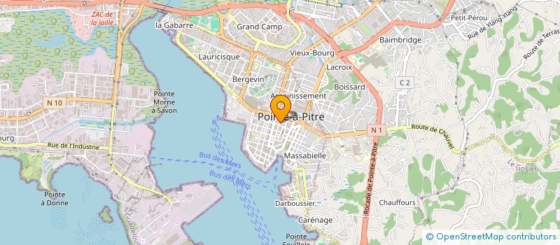 localisation de l'entreprise SCI P.J.M. à POINTE-A-PITRE