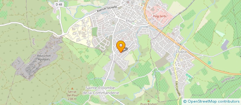 localisation de l'entreprise SCI P.J.R.  THUIR