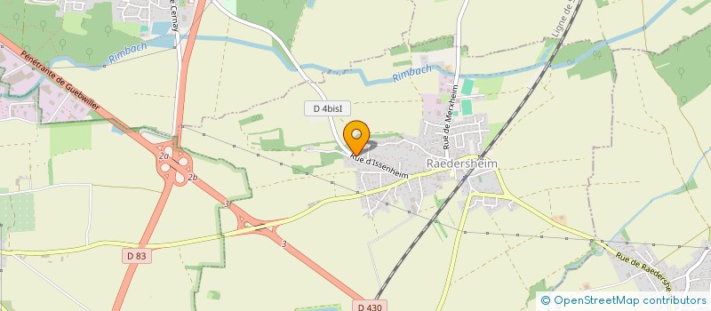 localisation de l'entreprise SCI P.J.S.1  RAEDERSHEIM