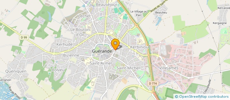 localisation de l'entreprise SCI P K 3 J  GUERANDE