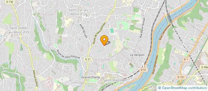 localisation de l'entreprise SCI P.K.  SAINT-CYR-AU-MONT-D'OR