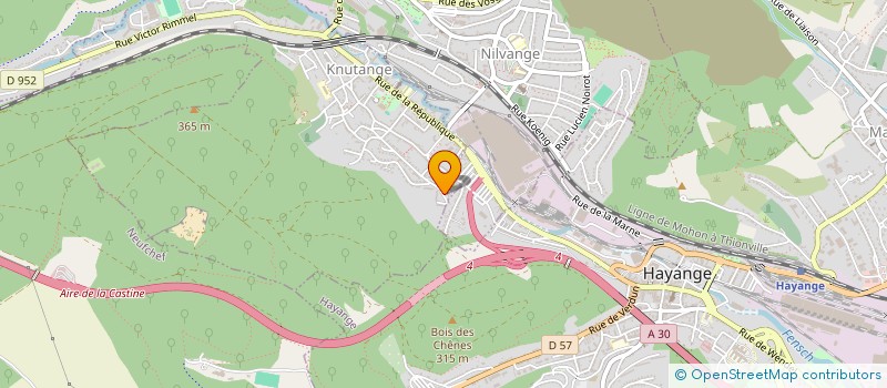 localisation de l'entreprise SCI P L  KNUTANGE