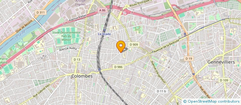 localisation de l'entreprise SCI P.L.A.J. à COLOMBES