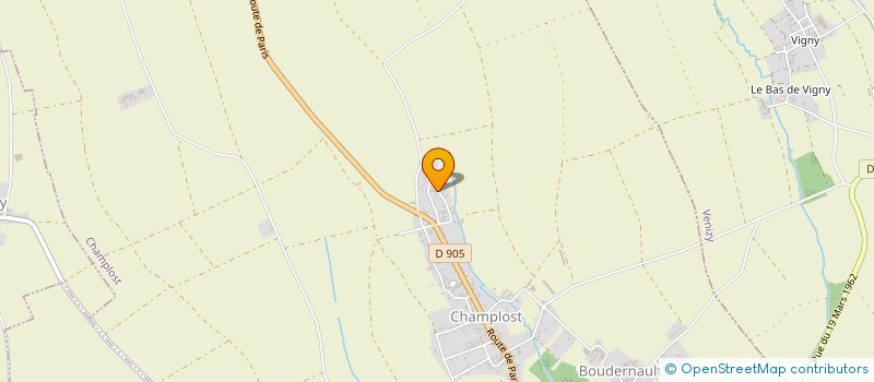 localisation de l'entreprise SCI P.L.B.  CHAMPLOST