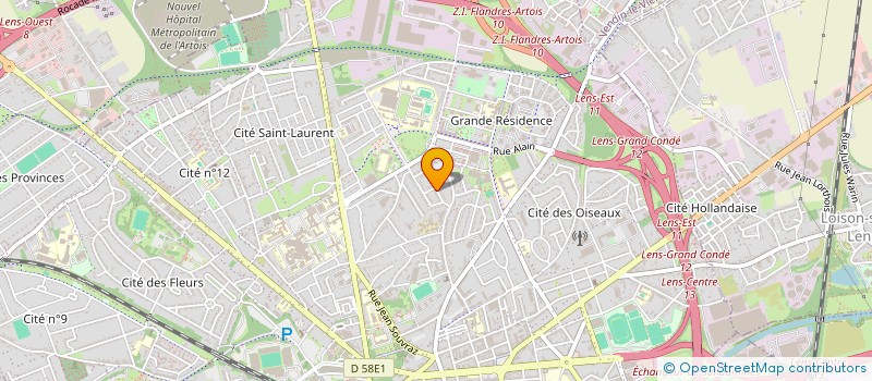 localisation de l'entreprise SCI P L CAPITAL  LENS