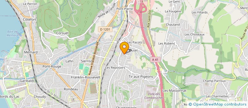 localisation de l'entreprise SCI P.L.F INVESTISSEMENTS  AIX LES BAINS