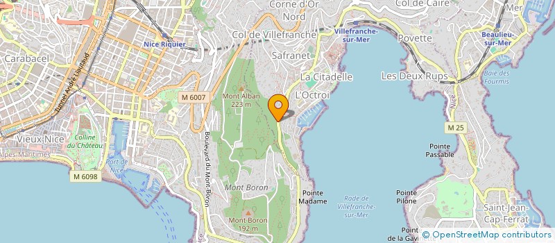 localisation de l'entreprise SCI P.L.M. à VILLEFRANCHE-SUR-MER