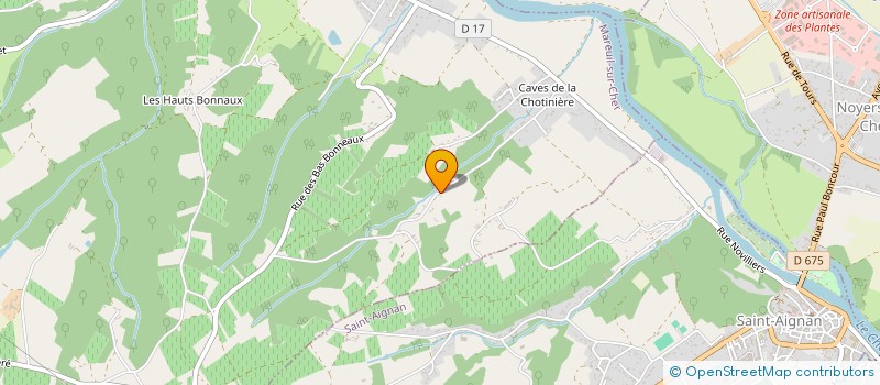 localisation de l'entreprise SCI P.L.M.  MAREUIL-SUR-CHER