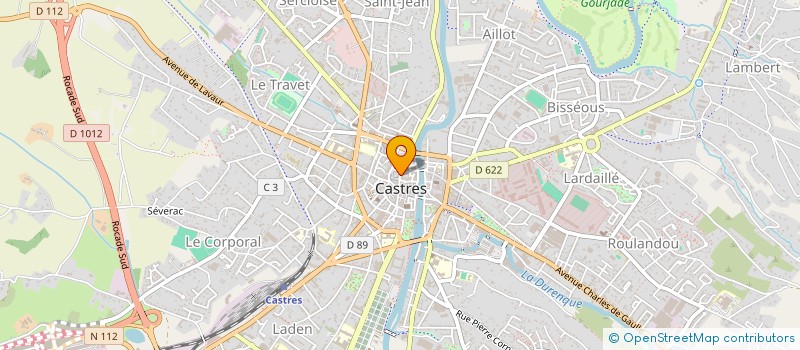 localisation de l'entreprise SCI P.&L.RANICA  CASTRES