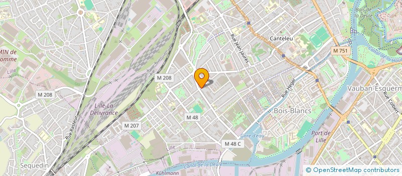 localisation de l'entreprise SCI P. LAFARGUE à LILLE