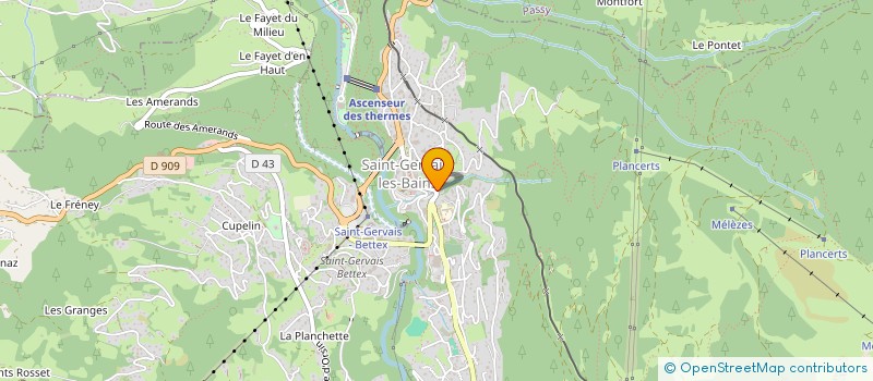 localisation de l'entreprise SCI P.M.  SAINT-GERVAIS-LES-BAINS