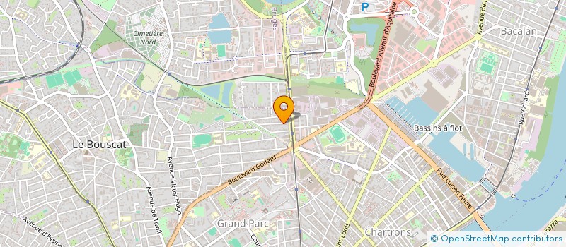 localisation de l'entreprise SCI P.M.  LE BOUSCAT