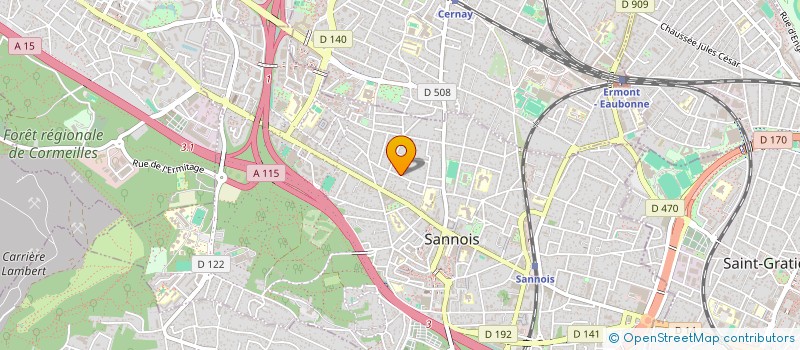 localisation de l'entreprise SCI P.M.A.C  SANNOIS