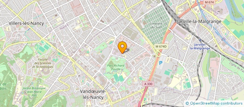 localisation de l'entreprise SCI P.M.C.A.  VANDUVRE-LES-NANCY