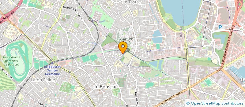 localisation de l'entreprise SCI P.M.C. GILLET  LE BOUSCAT