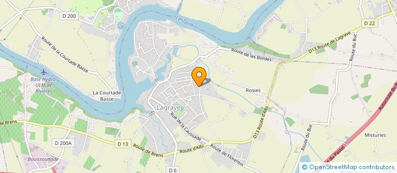 localisation de l'entreprise SCI P.M.C.M.  LAGRAVE