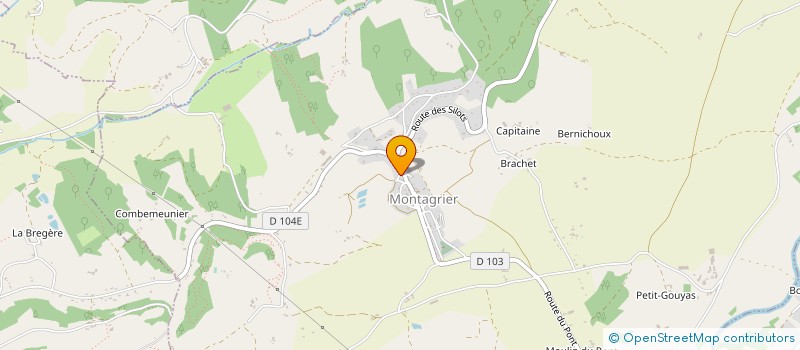 localisation de l'entreprise SCI P&M INVESTISSEMENT  MONTAGRIER