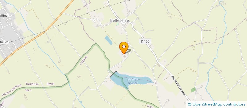 localisation de l'entreprise SCI P.M.L.  SOREZE