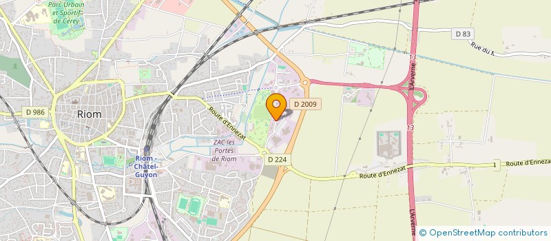 localisation de l'entreprise SCI P.M.O.T.  RIOM