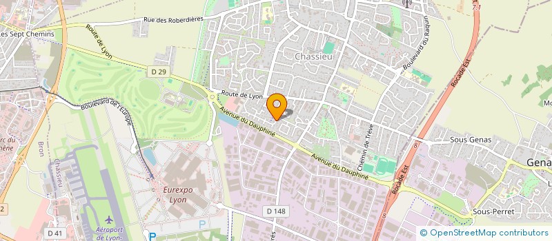 localisation de l'entreprise SCI P.M.P.  CHASSIEU