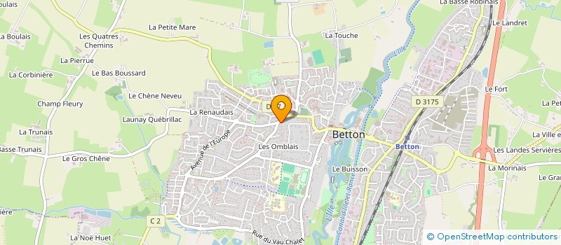 localisation de l'entreprise SCI P.M.P.  BETTON