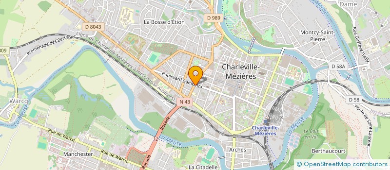 localisation de l'entreprise SCI P.M.R. à CHARLEVILLE-MEZIERES