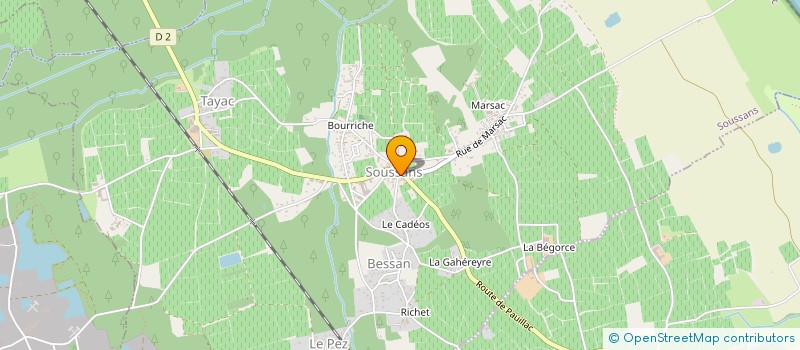 localisation de l'entreprise SCI P.M.S.  SOUSSANS