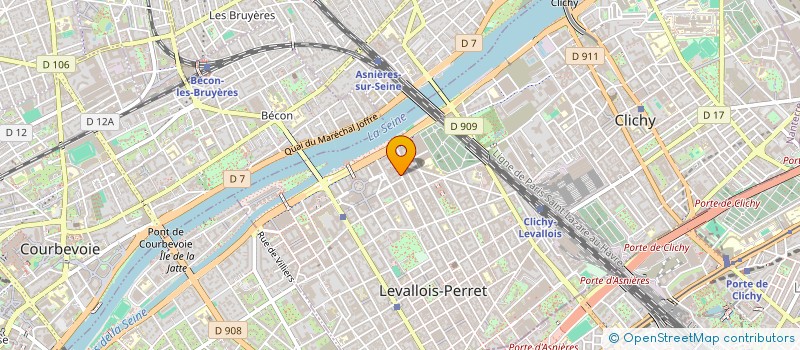 localisation de l'entreprise SCI P&M SEGUR à LEVALLOIS-PERRET