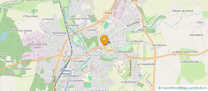 localisation de l'entreprise SCI P.MOREAU à CHATEAU-RENAULT
