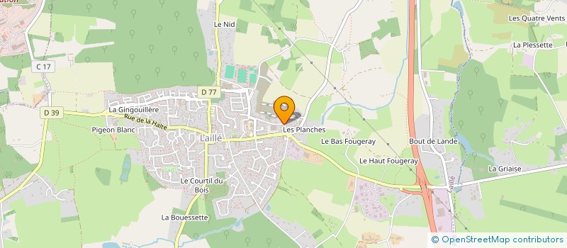 localisation de l'entreprise SCI P.N.G.  LAILLE