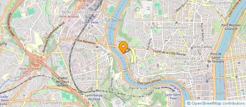 localisation de l'entreprise SCI P.N.R.S.  LYON