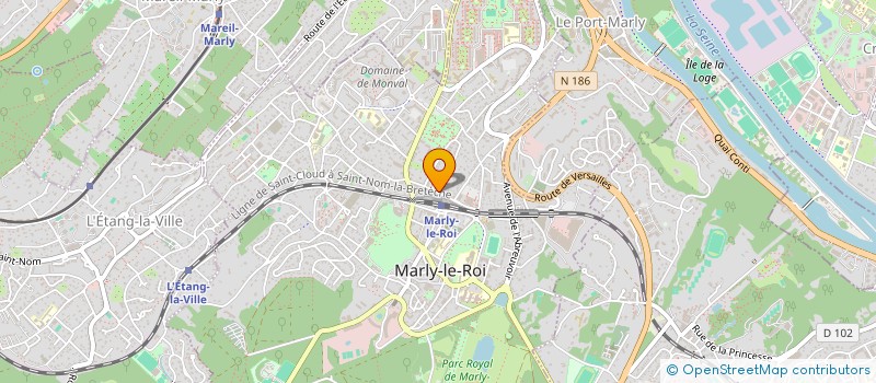 localisation de l'entreprise SCI P&O  MARLY-LE-ROI